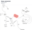 Diagram preview: Hose connector (79615019100)
