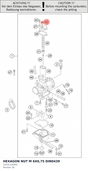 Diagram preview: HEXAGON NUT M 6X0,75 DIN0439 (52031126000)