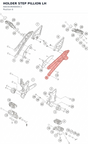 Diagram preview: HOLDER STEP PILLION LH (A60303N48000C1)