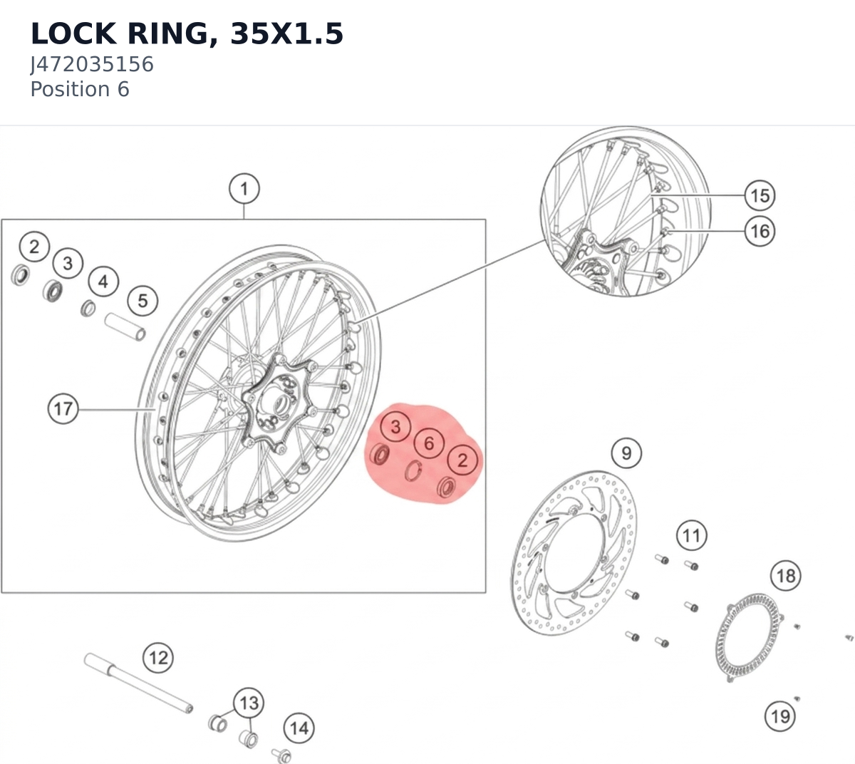 Diagram preview: LOCK RING, 35X1.5 (J472035156)