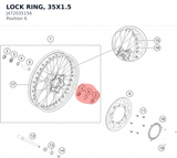 Diagram preview: LOCK RING, 35X1.5 (J472035156)