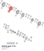 Diagram preview: sliding gear 5 th. (79533015000)