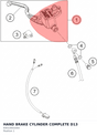 Diagram preview: HAND BRAKE CYLINDER COMPLETE D13 (93013001044)
