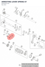 Diagram preview: ARRESTING LEVER SPRING 07 (60034023100)