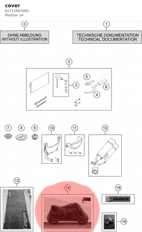 Diagram preview: cover (61712A07000)