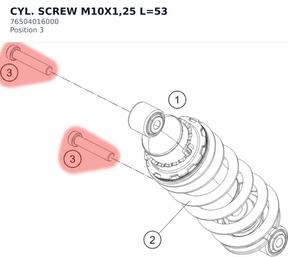 Diagram preview: CYL. SCREW M10X1,25 L=53 (76504016000)