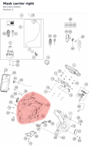 Diagram preview: Mask carrier right (6071401110033)