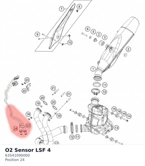 Diagram preview: O2 Sensor LSF 4 (63541090000)