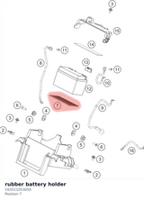 Diagram preview: rubber battery holder (C63511053050)