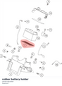 Diagram preview: rubber battery holder (C63511053050)