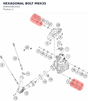 Diagram preview: HEXAGONAL BOLT M8X35 (J900000803502)