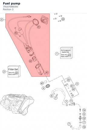 Diagram preview: Fuel pump (79107088300)
