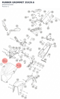 Diagram preview: RUBBER GROMMET 35X29.6 (J650003503000)