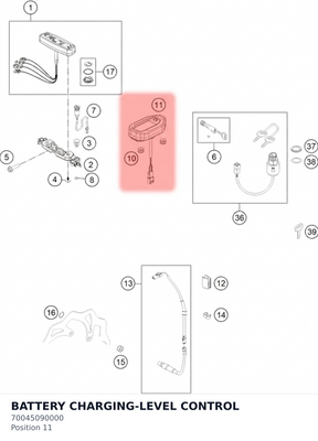 Diagram preview: BATTERY CHARGING-LEVEL CONTROL (70045090000)