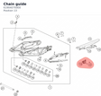 Diagram preview: Chain guide (61904070000)