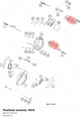 Diagram preview: Toothed washer, M10 (J06797100183)
