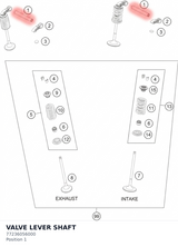 Diagram preview: VALVE LEVER SHAFT (77236056000)