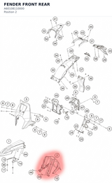 Diagram preview: FENDER FRONT REAR (A60108110000)