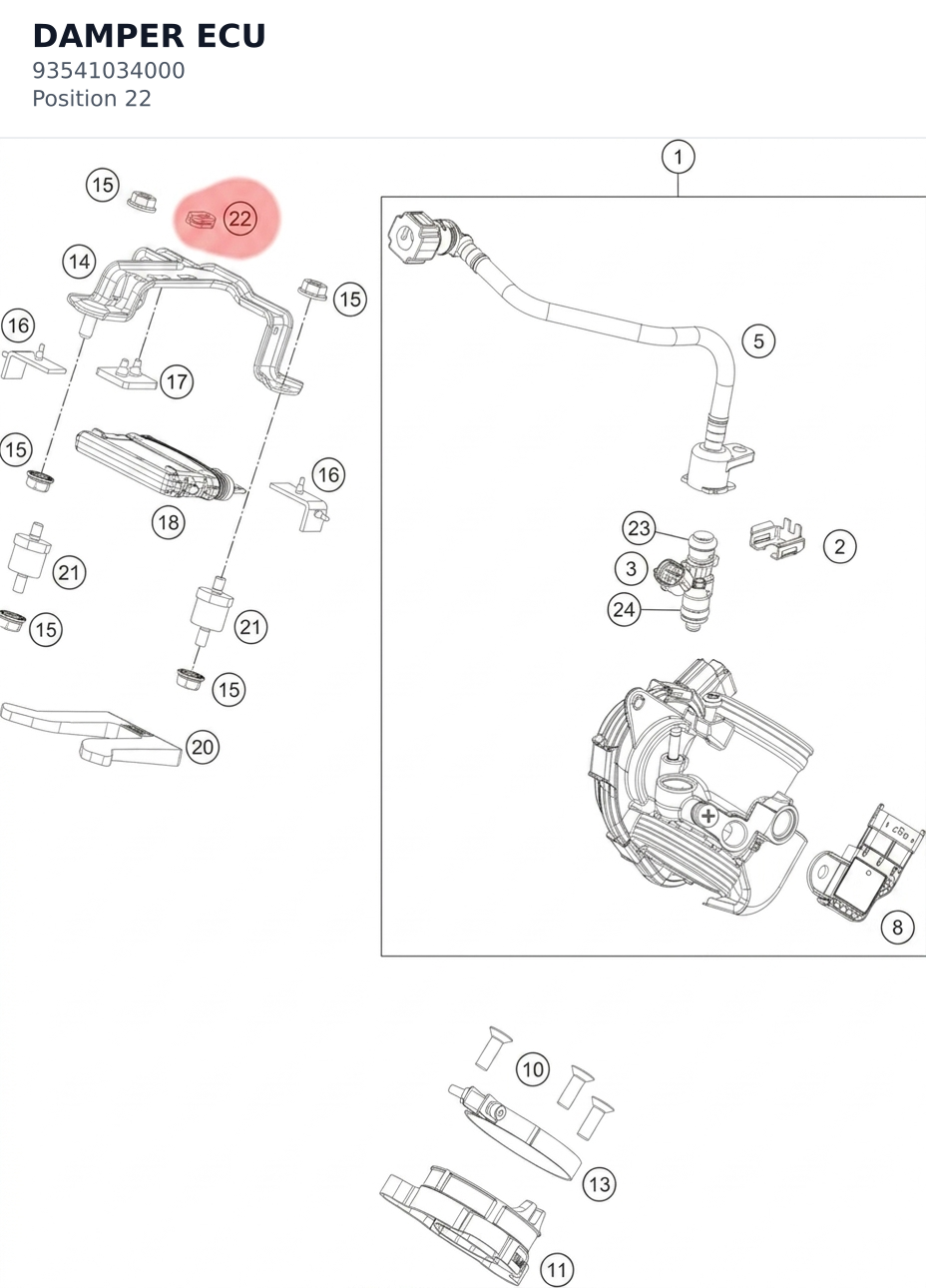 Diagram preview: DAMPER ECU (93541034000)