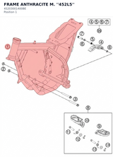 Diagram preview: FRAME ANTHRACITE M. ''452L5'' (45203001400BE)