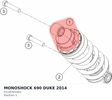Diagram preview: MONOSHOCK 690 DUKE        2014 (01187N1901)