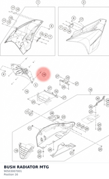 Diagram preview: BUSH RADIATOR MTG (90503007001)