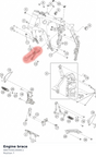 Diagram preview: Engine brace (A60703013000C1)