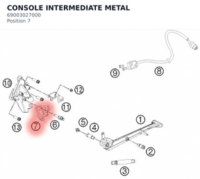 Diagram preview: CONSOLE INTERMEDIATE METAL (69003027000)