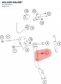 Diagram preview: HOLDER MAGNET (93103029000)