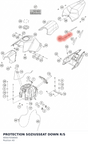 Diagram preview: PROTECTION SOZIUSSEAT DOWN R/S (90507058000)