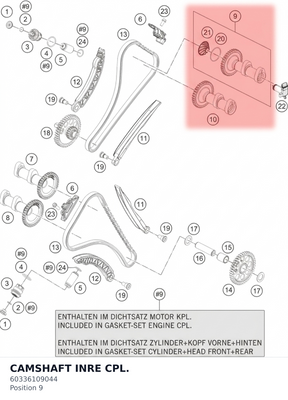 Diagram preview: CAMSHAFT INRE CPL. (60336109044)