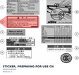 Diagram preview: STICKER, PREPARING FOR USE CN (60303590000)