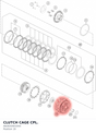 Diagram preview: CLUTCH CAGE CPL. (A62632001044)