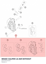 Diagram preview: BRAKE CALIPER LE.NAT.WITHOUT (6251301510101)
