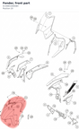 Diagram preview: Fender, front part (61308010000BH)
