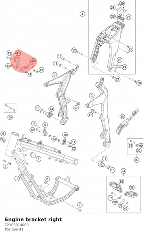 Diagram preview: Engine bracket right (72103014000)