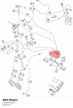 Diagram preview: ABS-Modul (64142031044)