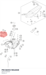 Diagram preview: PIN QUICK RELEASE (A60107044000)