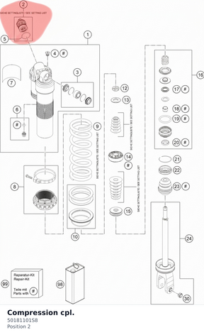 Diagram preview: Compression cpl. (50181101S8)