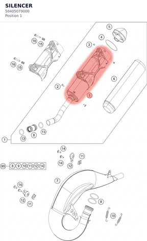 Diagram preview: SILENCER (50405079000)