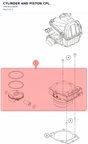 Diagram preview: CYLINDER AND PISTON CPL. (79430538000)