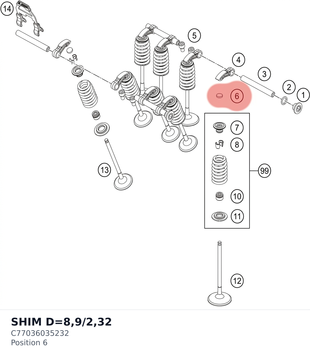 Diagram preview: SHIM D=8,9/2,32 (C77036035232)