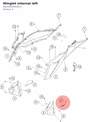 Diagram preview: Winglet internal left (A62408056020C1)