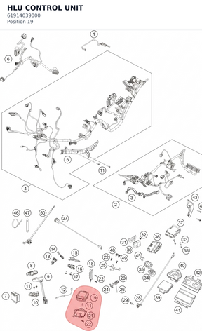 Diagram preview: HLU CONTROL UNIT (61914039000)