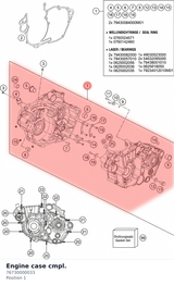 Diagram preview: Engine case cmpl. (76730000033)