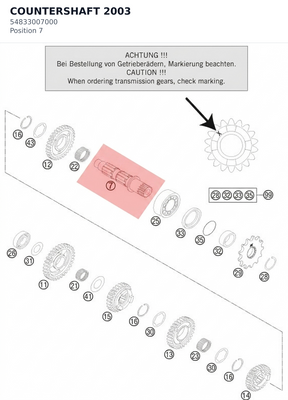 Diagram preview: COUNTERSHAFT 2003 (54833007000)