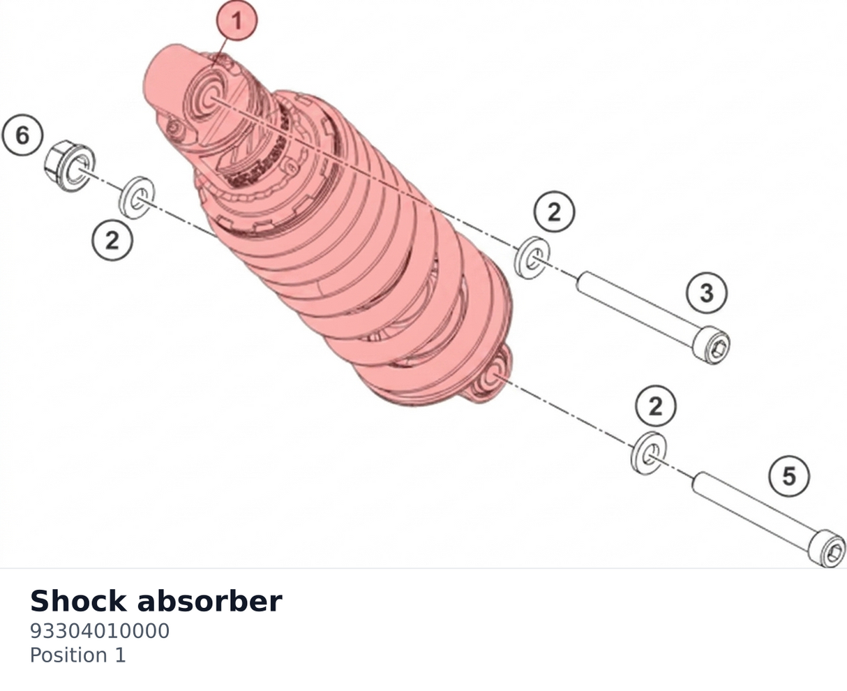 Diagram preview: Shock absorber (93304010000)