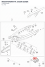 Diagram preview: INSERTION NUT F. CHAIN GUIDE (77304070030)