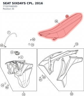 Diagram preview: SEAT SIXDAYS CPL. 2016 (77207040500)