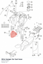 Diagram preview: Wire hanger for fuel hose (60707037000)